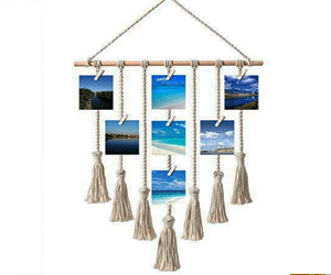 Khung treo ảnh 7 sợi tết dây