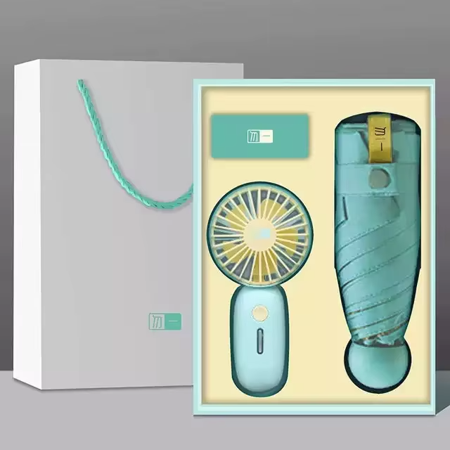 Bộ quà tặng doanh nghiệp Quạt Ô dù Quà tặng logo