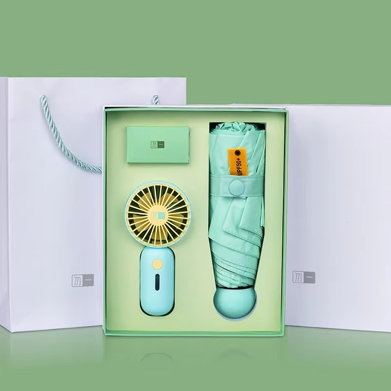 Bộ quà tặng doanh nghiệp Quạt Ô dù Quà tặng logo