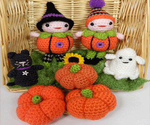 Bộ đồ móc trang trí Halloween