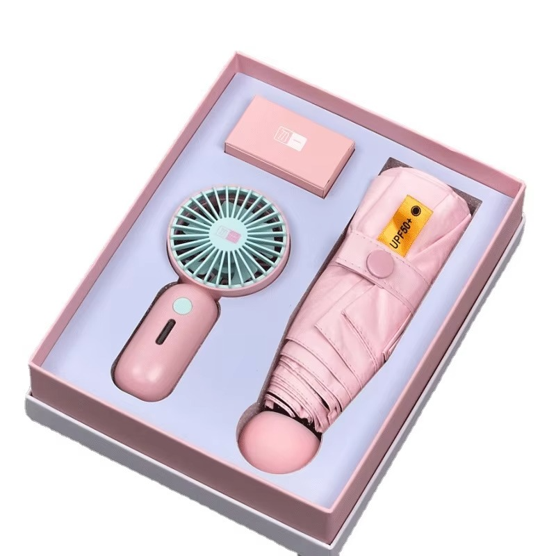 Bộ quà tặng doanh nghiệp Quạt Ô dù Quà tặng logo