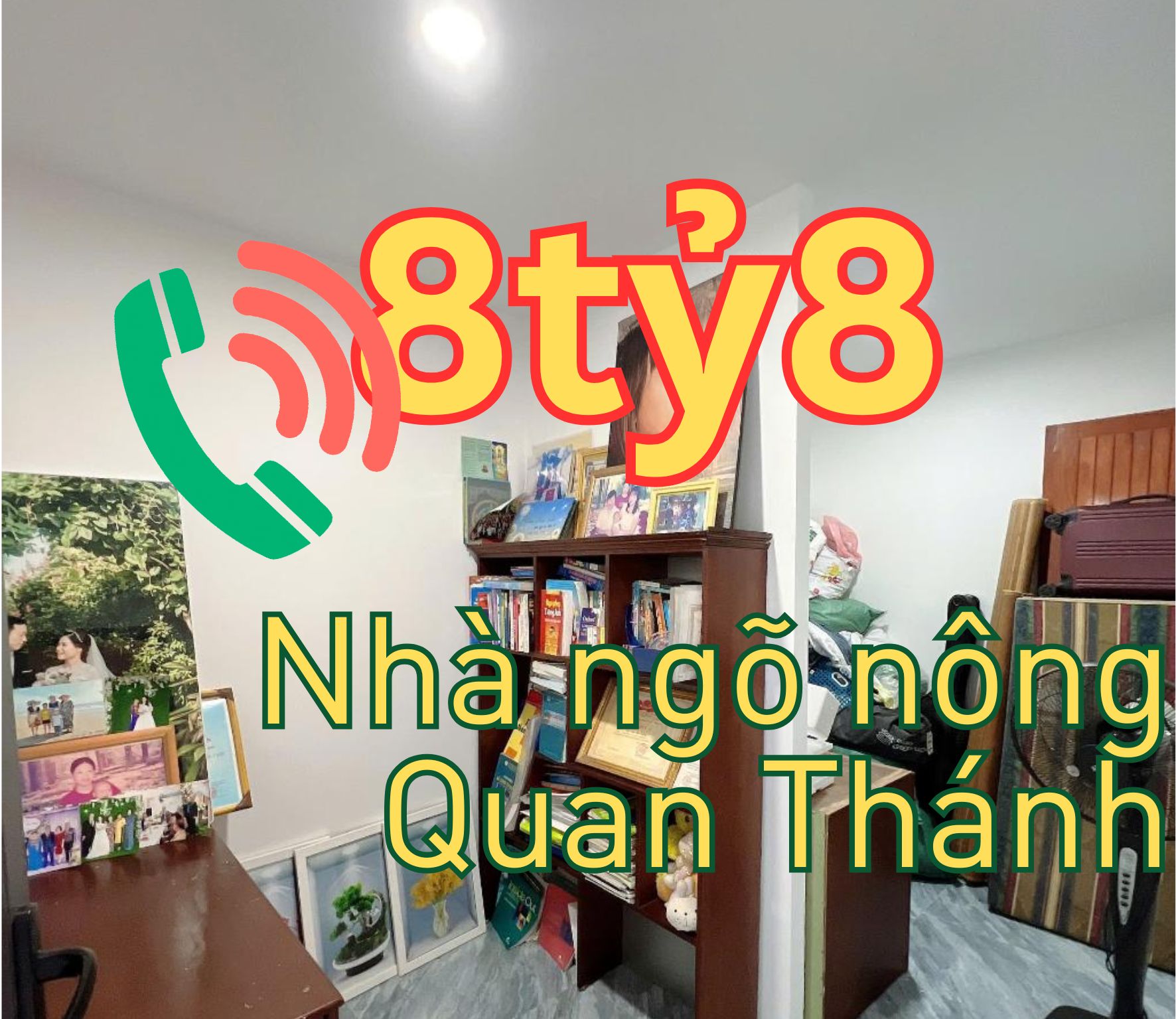 NHÀ 4 TẦNG  NGÕ PHỐ QUAN THÁNH, GIỮA LÒNG PHỐ CỔ - LÔ GÓC - 3 NHÀ RA PHỐ - Ở TUYỆT ĐỈNH - ĐỂ LẠI NỘI THẤT. - 8TỶ8
