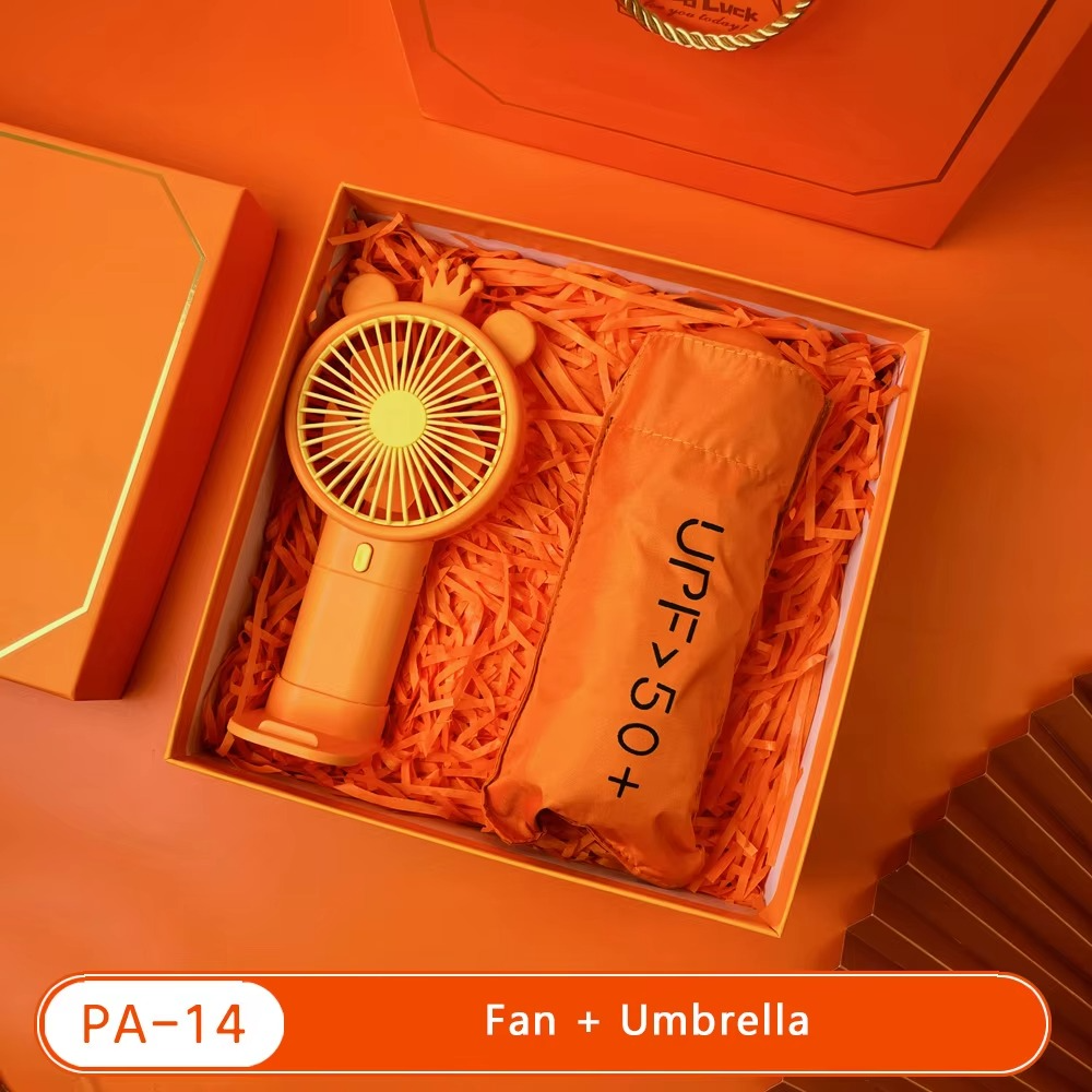 Bộ quà tặng doanh nghiệp màu cam rực rỡ nhiều option để lựa chọn