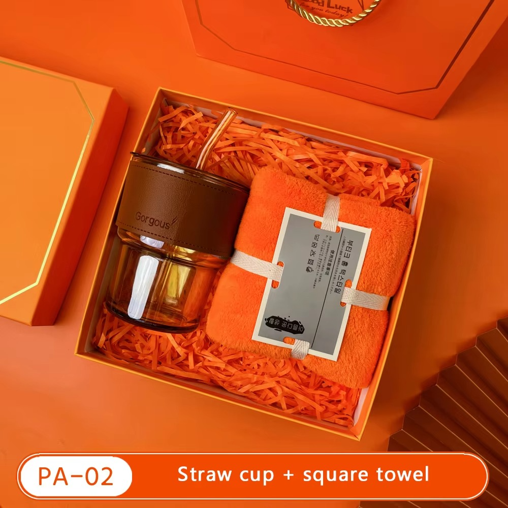 Bộ quà tặng doanh nghiệp màu cam rực rỡ nhiều option để lựa chọn