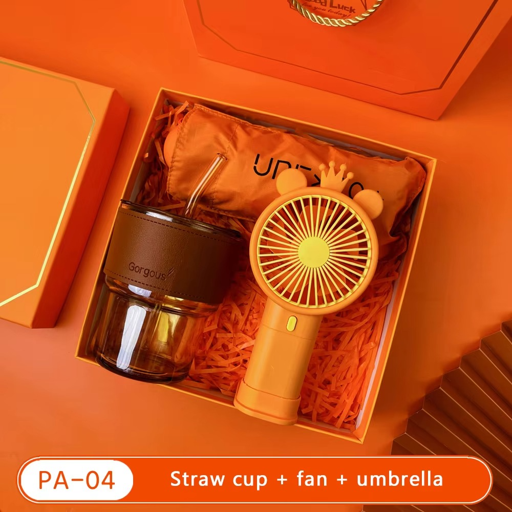 Bộ quà tặng doanh nghiệp màu cam rực rỡ nhiều option để lựa chọn