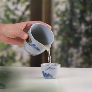 Bộ ấm trà gốm mini vẽ tay