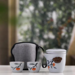 Bộ ấm trà gốm mini vẽ tay